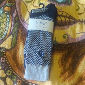 Original Penguin Men's Casual Socks 3-Pack - Navy and Gray